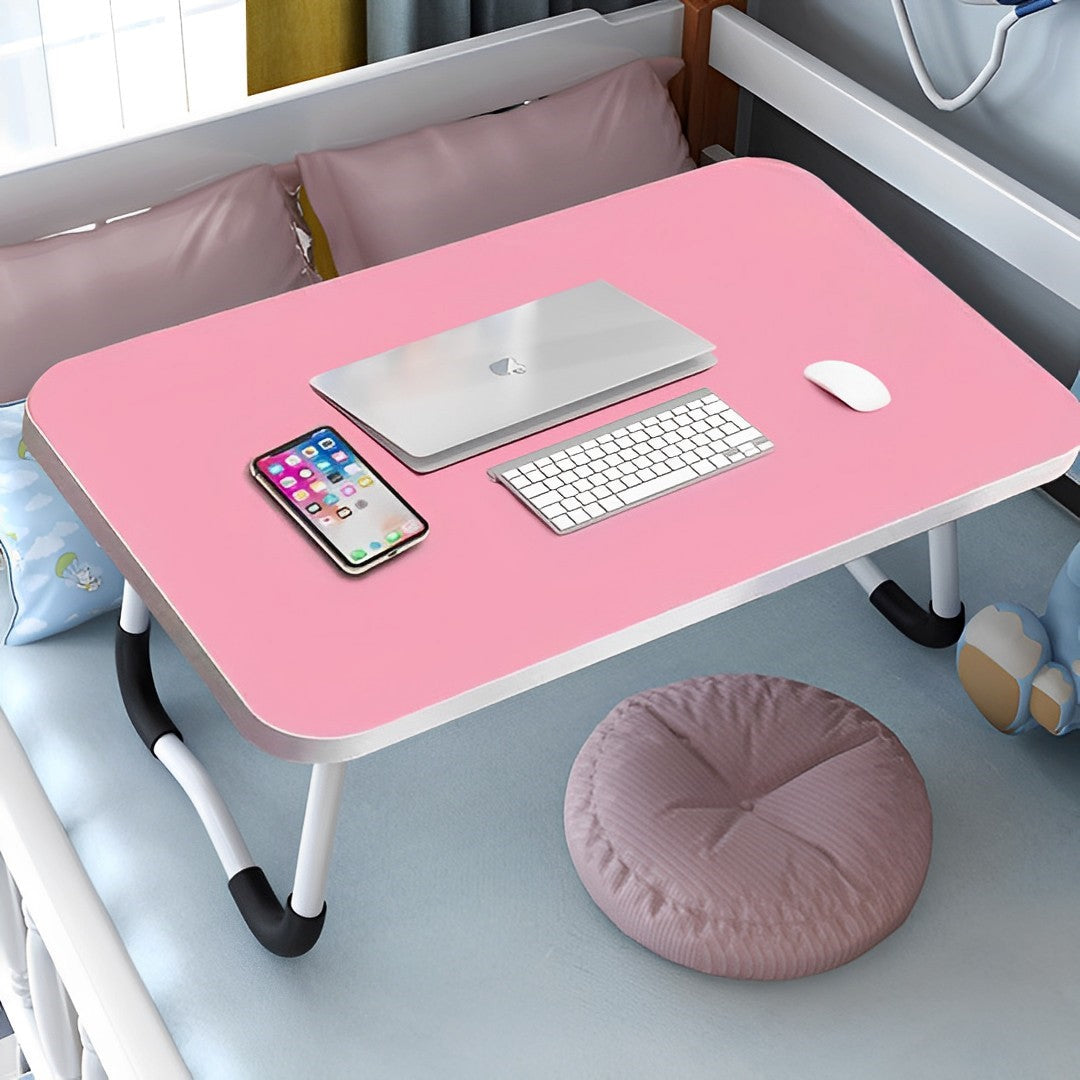 SOGA 2X Pink Portable Bed Table Adjustable Foldable Bed Sofa Study Table Laptop Mini Desk Breakfast Tray Home Decor - Cafe Supply
