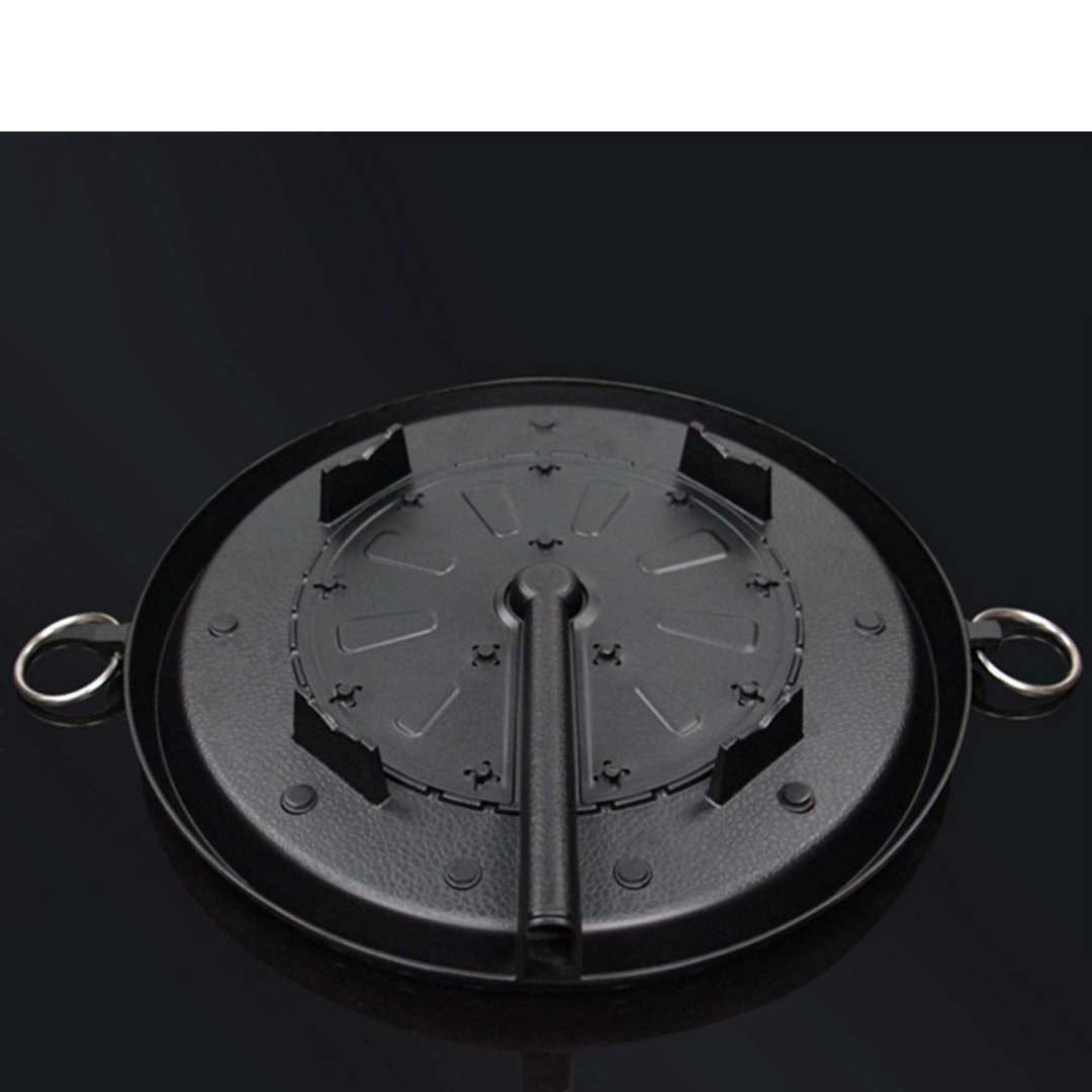 SOGA 2X Portable Korean BBQ Butane Gas Stove Stone Grill Plate Non Stick Coated Round - Cafe Supply