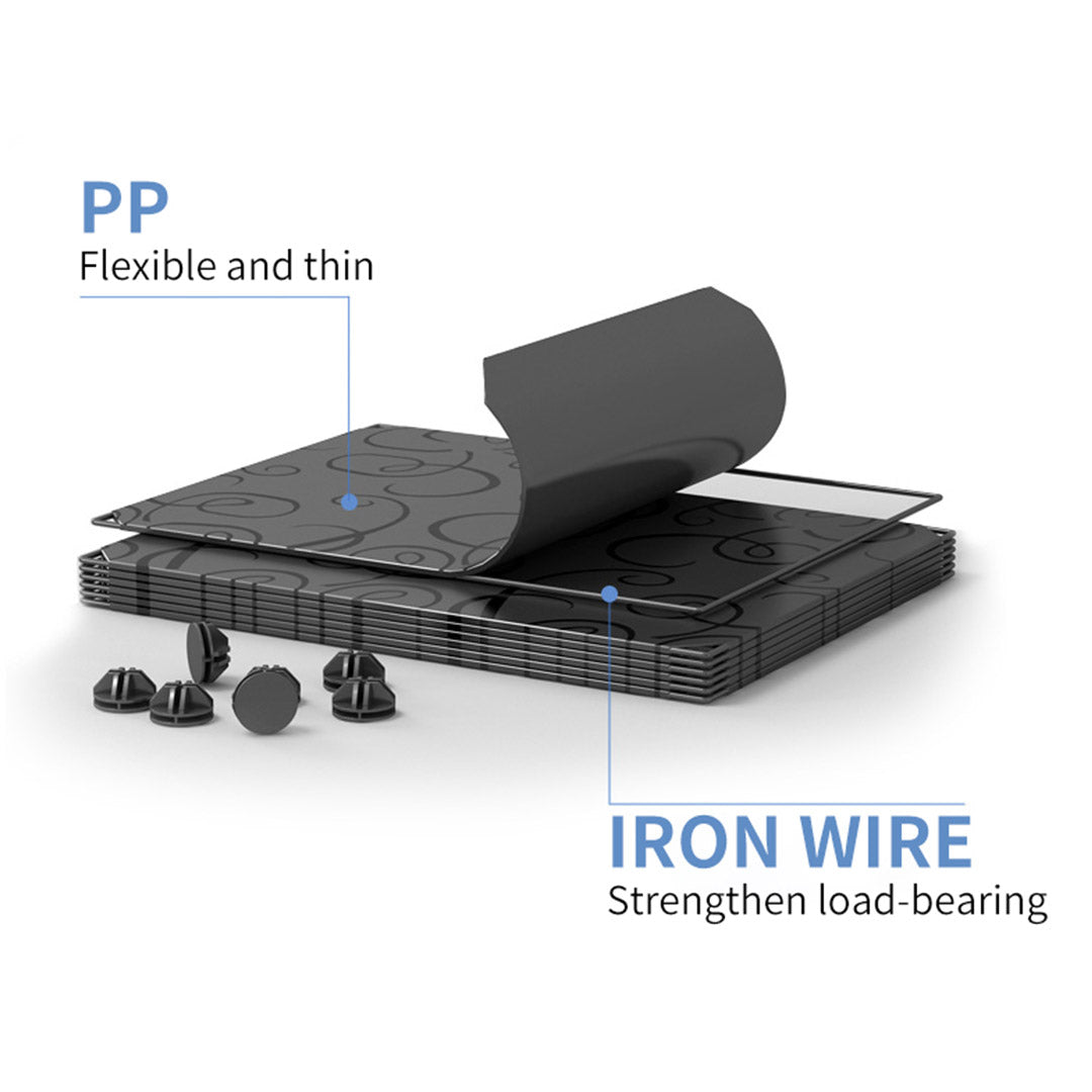 SOGA 10 Tier 3 Column Shoe Rack Organizer Sneaker Footwear Storage Stackable Stand Cabinet Portable Wardrobe with Cover - Cafe Supply