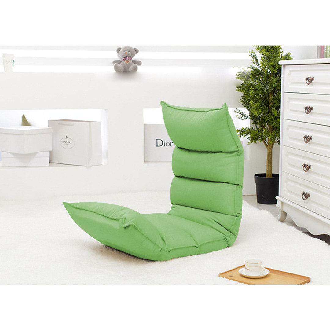 SOGA 4X Foldable Tatami Floor Sofa Bed Meditation Lounge Chair Recliner Lazy Couch Green - Cafe Supply