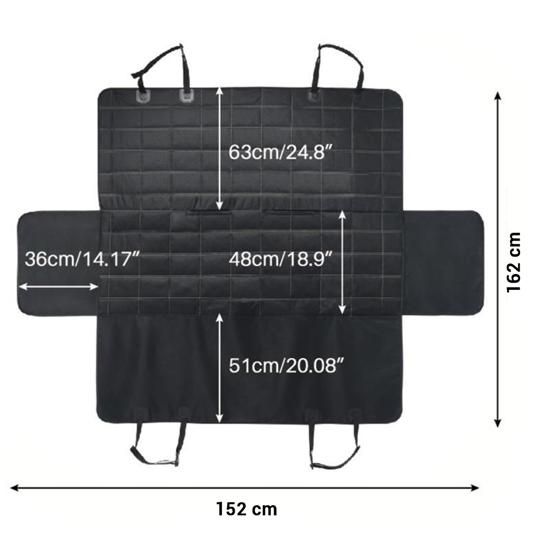 SOGA 2X Luxury Car Trunk Pet Mat Boot Cargo Liner Waterproof Seat Cover Protector Hammock Non-Slip Pet Travel Essentials - Cafe Supply