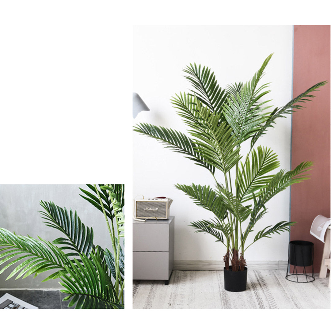 SOGA 2X 180cm Artificial Swallowtail Sunflower Fake Decoration Tree Flower Pot Plant - Cafe Supply