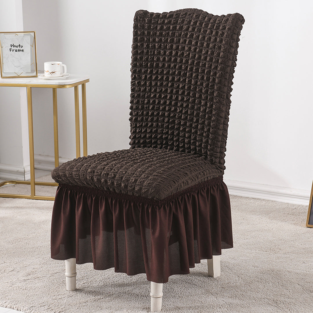 SOGA Coffee Chair Cover Seat Protector with Ruffle Skirt Stretch Slipcover Wedding Party Home Decor - Cafe Supply