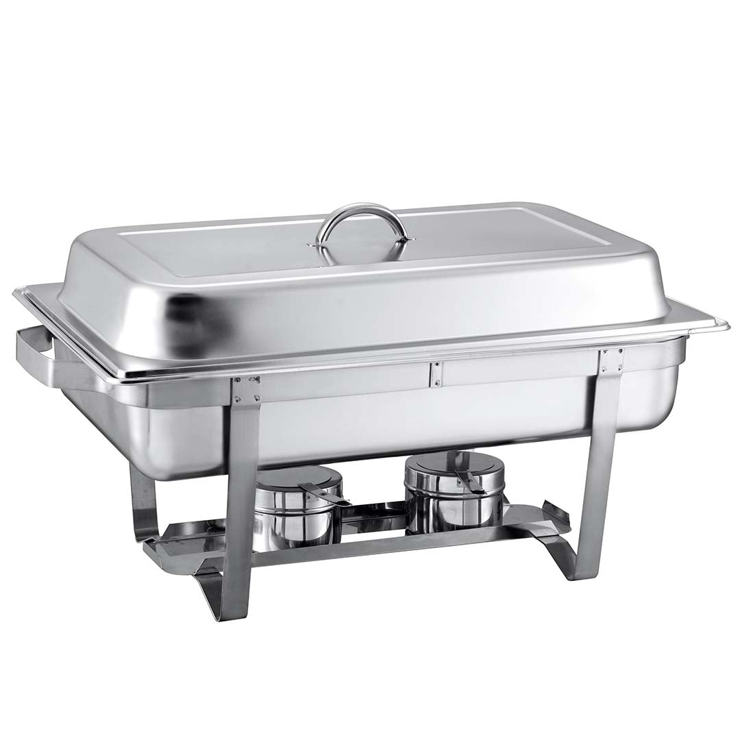 SOGA 4X 4.5L Dual Tray Stainless Steel Chafing Food Warmer Catering Dish - Cafe Supply