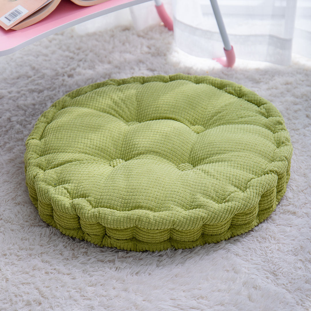 SOGA Green Round Cushion Soft Leaning Plush Backrest Throw Seat Pillow Home Office Decor - Cafe Supply