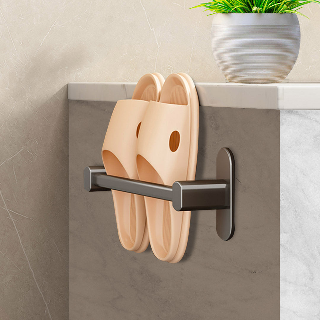 SOGA 29cm Wall-Mounted Slipper Organiser Adhesive Storage Space-Saving Wall Rack - Cafe Supply