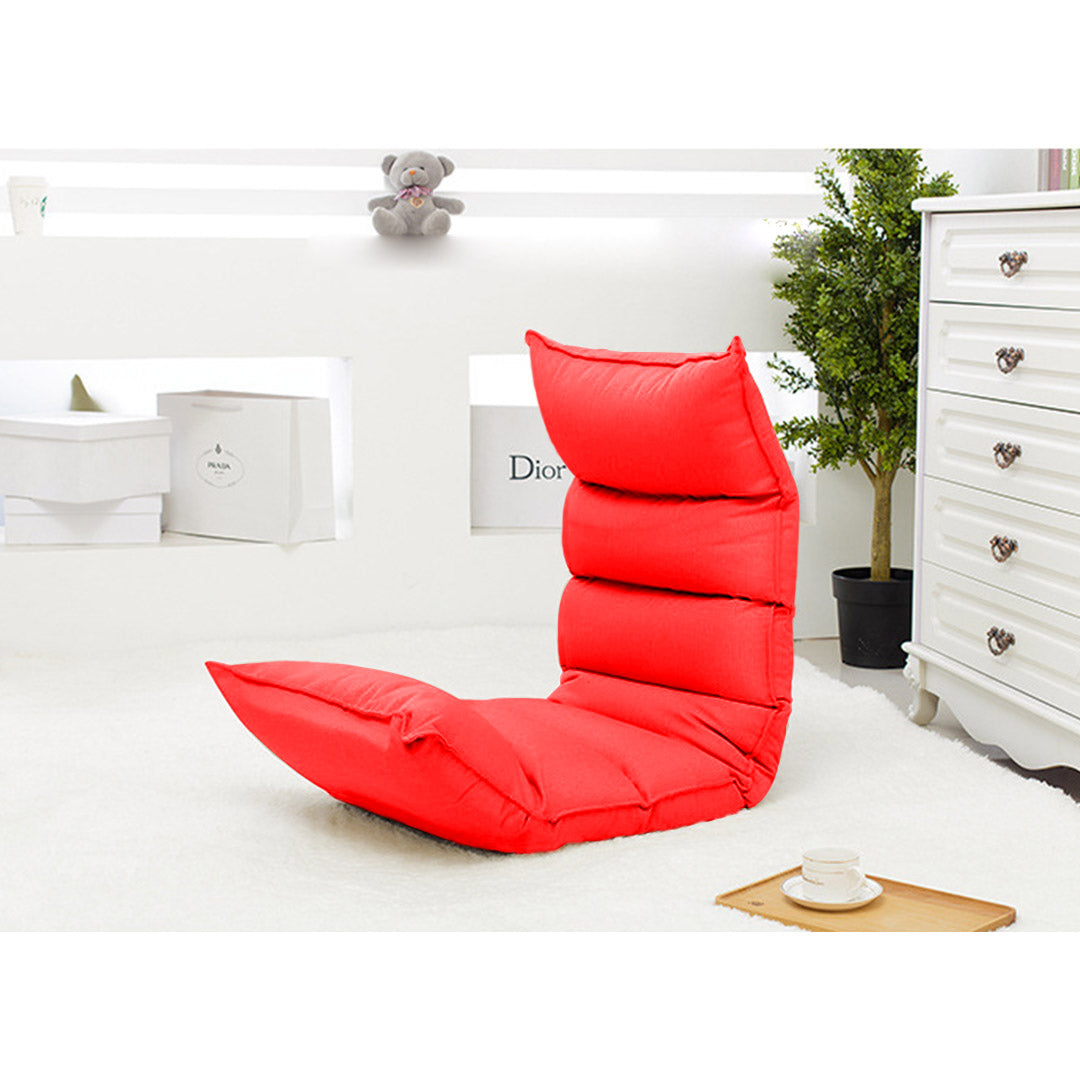 SOGA Foldable Tatami Floor Sofa Bed Meditation Lounge Chair Recliner Lazy Couch Red - Cafe Supply