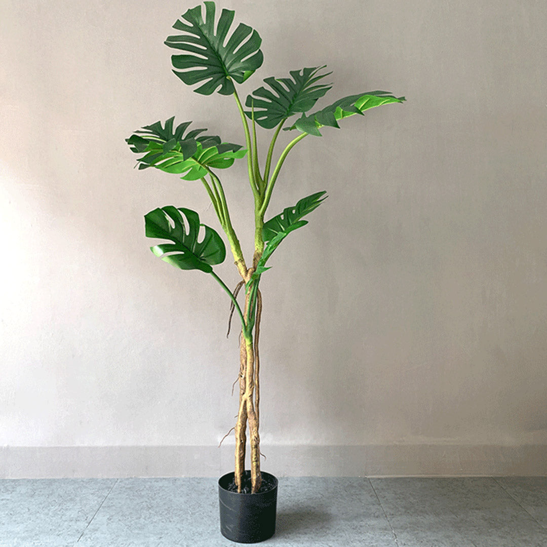 SOGA 160cm Green Artificial Indoor Turtle Back Tree Fake Fern Plant Decorative - Cafe Supply