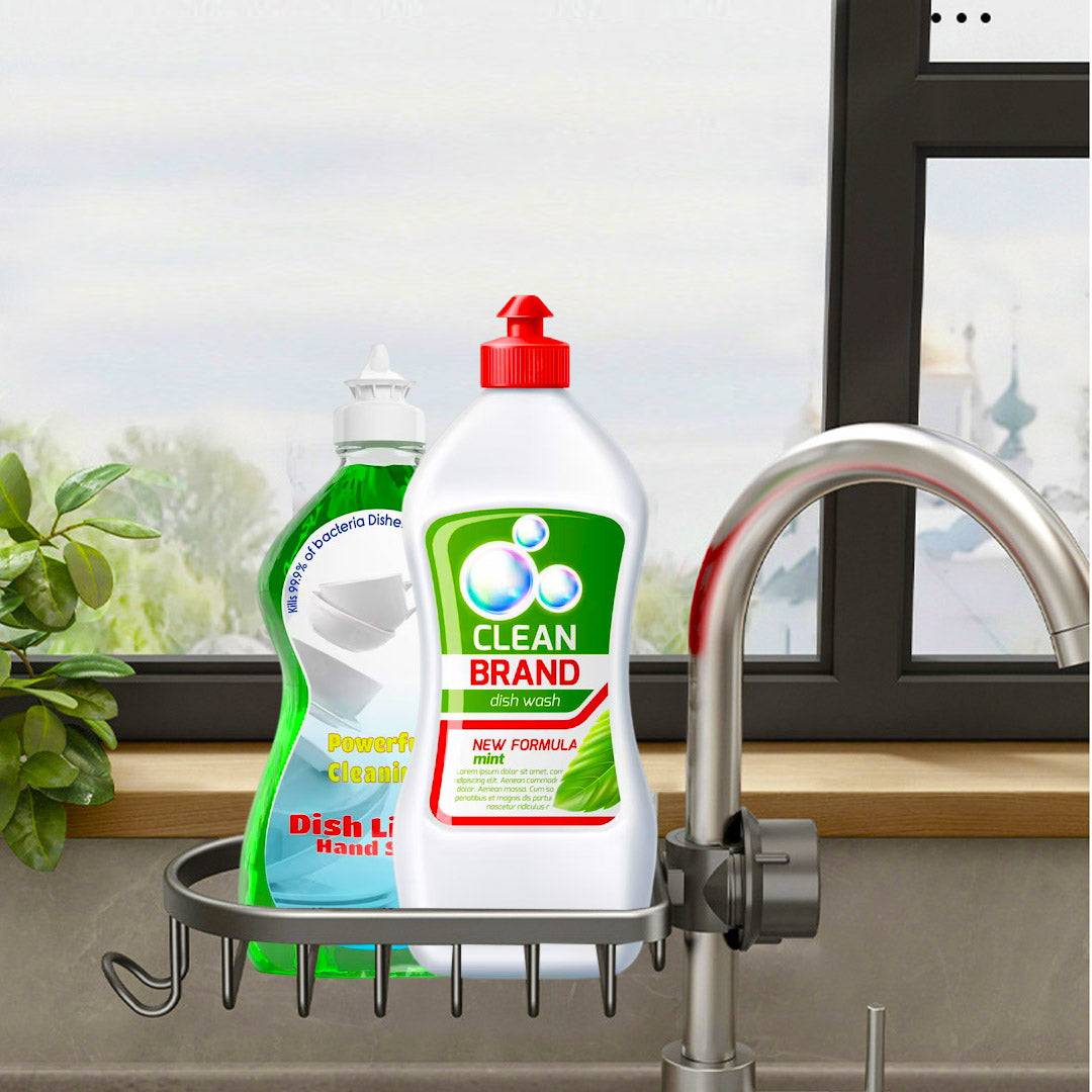 SOGA Dark Grey Single Kitchen Sink Organiser Faucet Soap Sponge Caddy Rack Storage Drainer - Cafe Supply