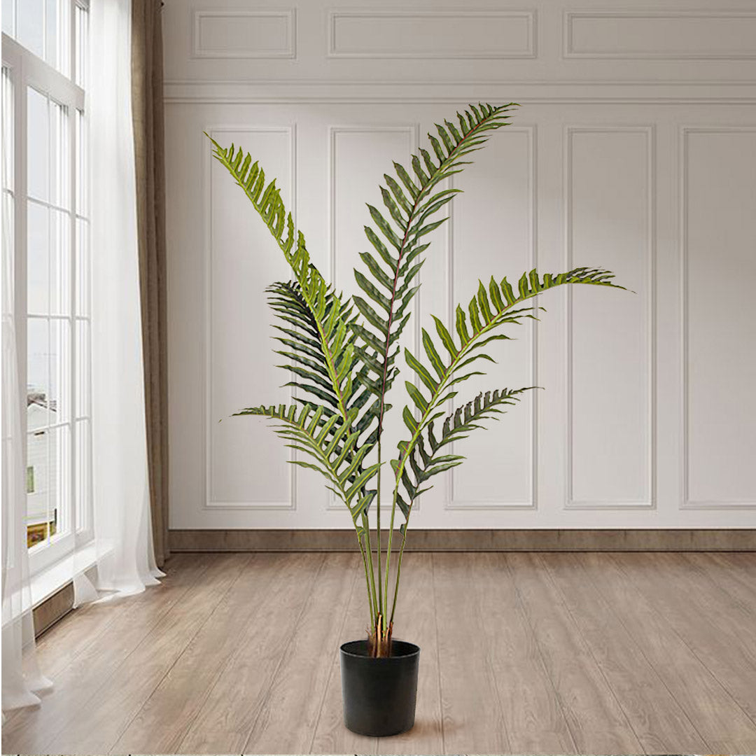 SOGA 150cm Artificial Green Rogue Hares Foot Fern Tree Fake Tropical Indoor Plant Home Office Decor - Cafe Supply