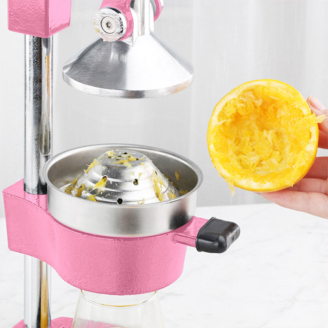 SOGA 2X Commercial Manual Juicer Hand Press Juice Extractor Squeezer Orange Citrus Pink - Cafe Supply