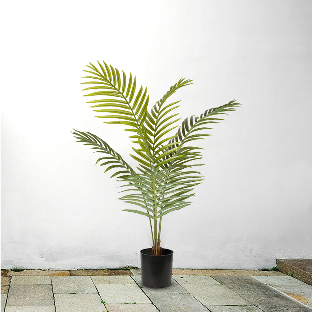 SOGA 120cm Green Artificial Indoor Rogue Areca Palm Tree Fake Tropical Plant Home Office Decor - Cafe Supply