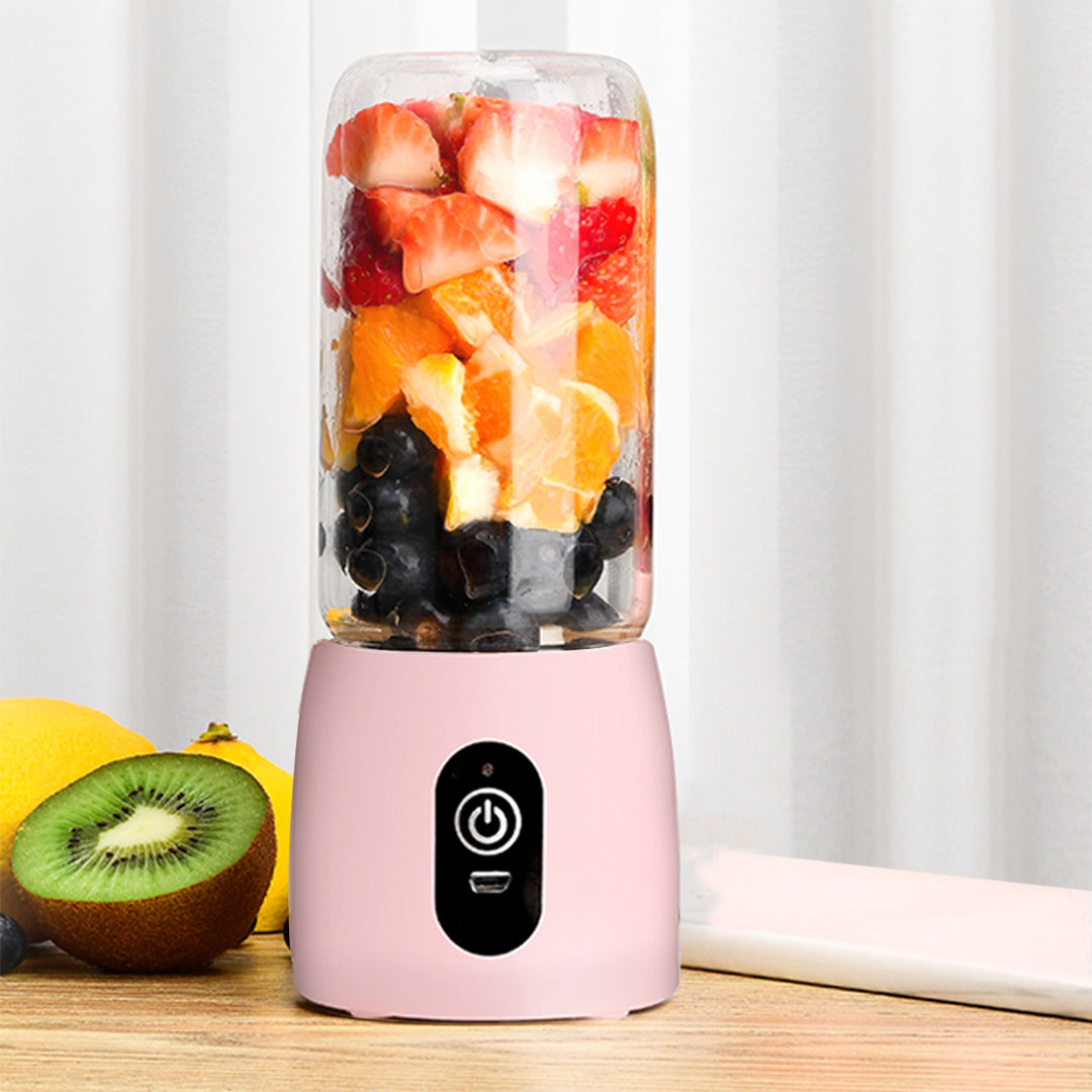 SOGA 2X Portable Mini USB Rechargeable Handheld Juice Extractor Fruit Mixer Juicer Pink - Cafe Supply