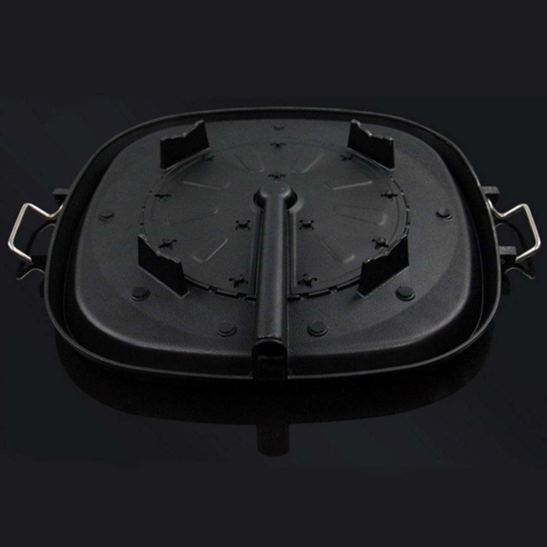 SOGA 2X Portable Korean BBQ Butane Gas Stove Stone Grill Plate Non Stick Coated Square - Cafe Supply