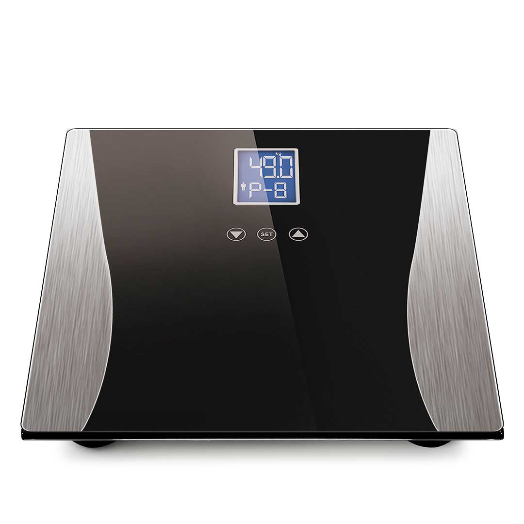 SOGA Wireless Digital Body Fat LCD Bathroom Weighing Scale Electronic Weight Tracker Black - Cafe Supply