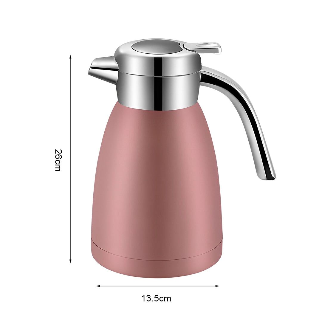 SOGA 2X 1.8L Stainless Steel Kettle Insulated Vacuum Flask Water Coffee Jug Thermal Pink - Cafe Supply