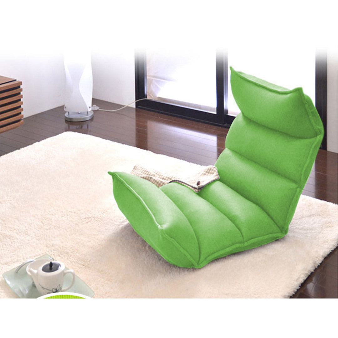 SOGA 2X Foldable Tatami Floor Sofa Bed Meditation Lounge Chair Recliner Lazy Couch Green - Cafe Supply
