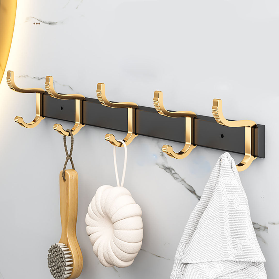 SOGA 41cm Wall Mounted Towel Rack Space-Saving Hanger Organiser with Durable Hooks - Cafe Supply
