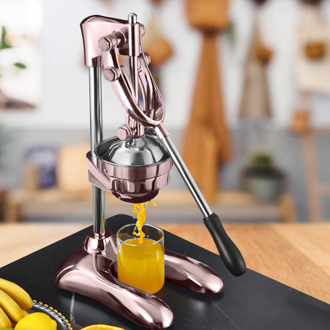 SOGA Stainless Steel Manual Juicer Hand Press Juice Extractor Squeezer Lemon Orange Citrus Gold - Cafe Supply