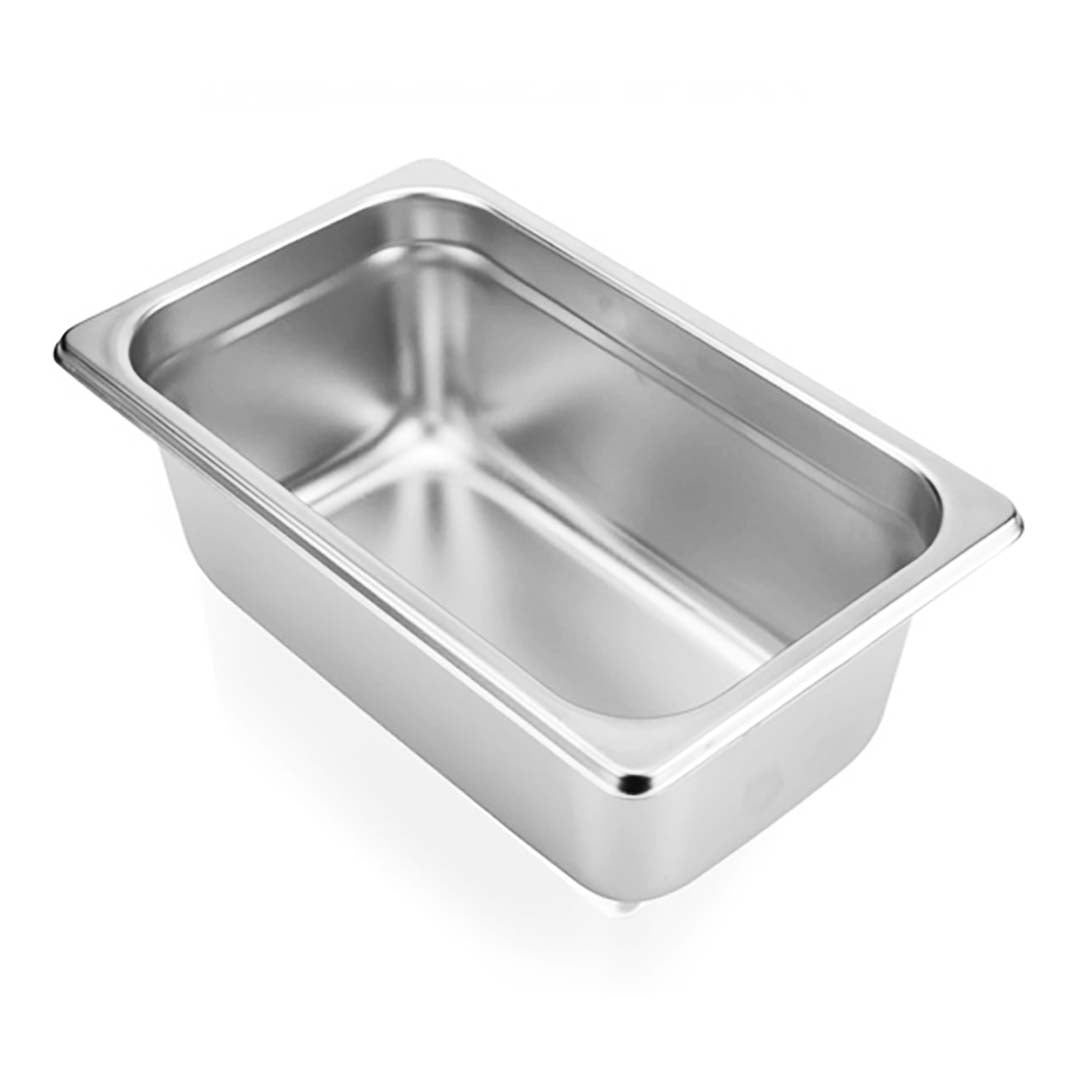 SOGA Gastronorm GN Pan Full Size 1/1 GN Pan 20cm Deep Stainless Steel Tray With Lid - Cafe Supply