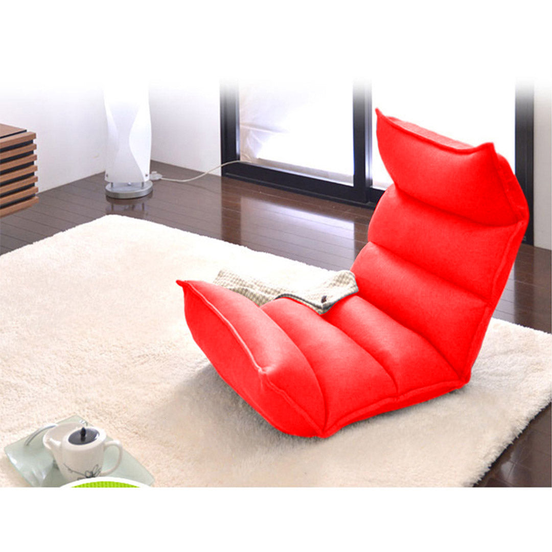 SOGA 2X Foldable Tatami Floor Sofa Bed Meditation Lounge Chair Recliner Lazy Couch Red - Cafe Supply