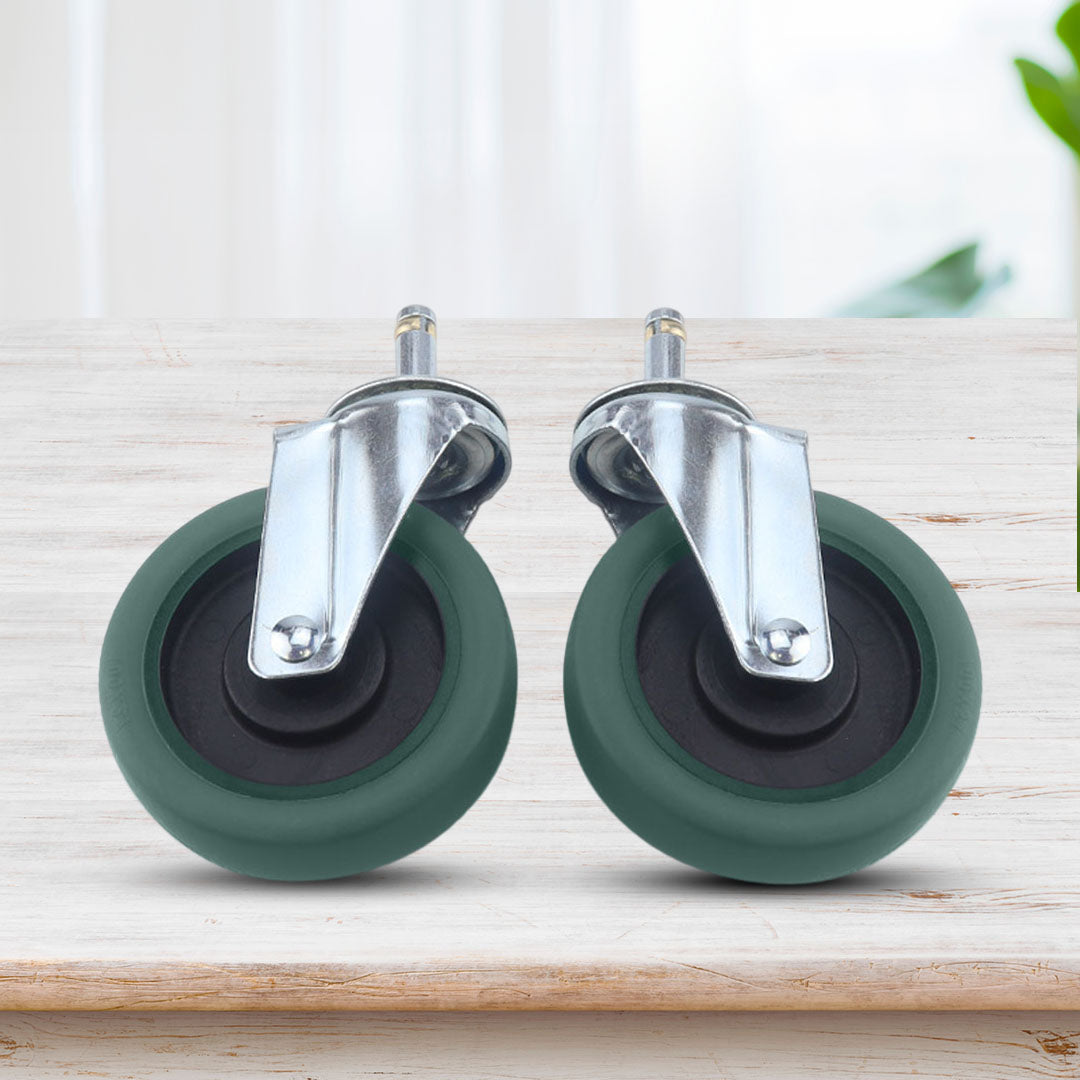 SOGA 4" Heavy Duty Polyurethane Swivel Castor Wheels with 2 Lock Brakes Casters - Cafe Supply