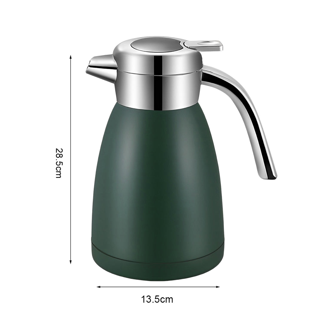 SOGA 2X 2.2L Stainless Steel Kettle Insulated Vacuum Flask Water Coffee Jug Thermal Green - Cafe Supply