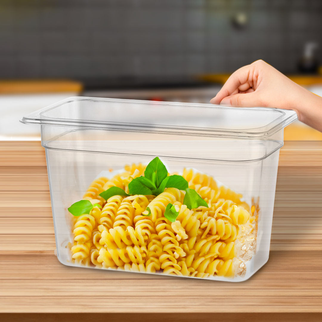 SOGA 200mm Clear Gastronorm GN Pan 1/3 Food Tray Storage - Cafe Supply