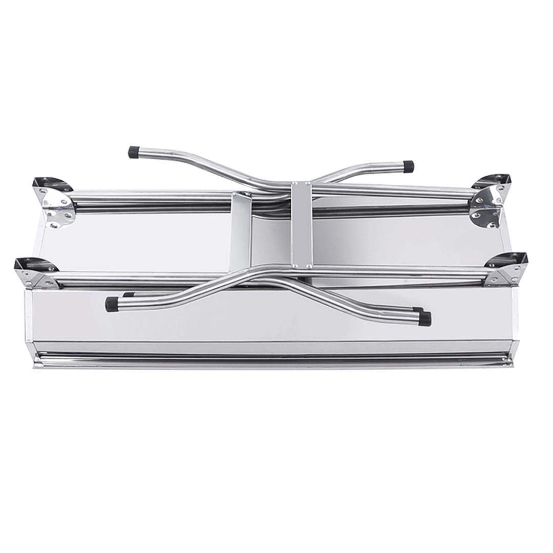 SOGA 2X Skewers Grill with Side Tray Portable Stainless Steel Charcoal BBQ Outdoor 6-8 Persons - Cafe Supply