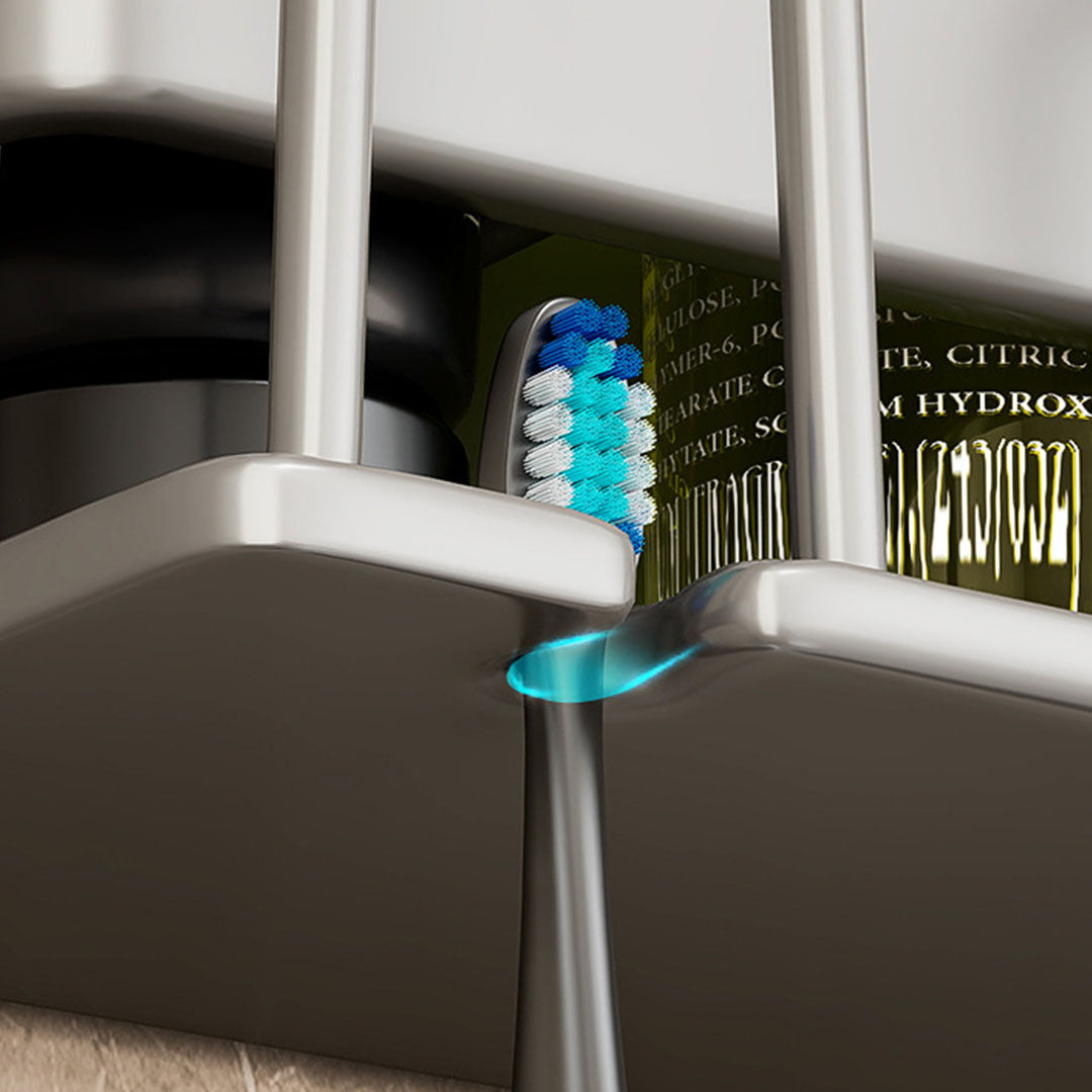 SOGA 2X 15cm Wall-Mounted Bathroom Storage Organiser Space Saving Adhesive Shelf Rack - Cafe Supply