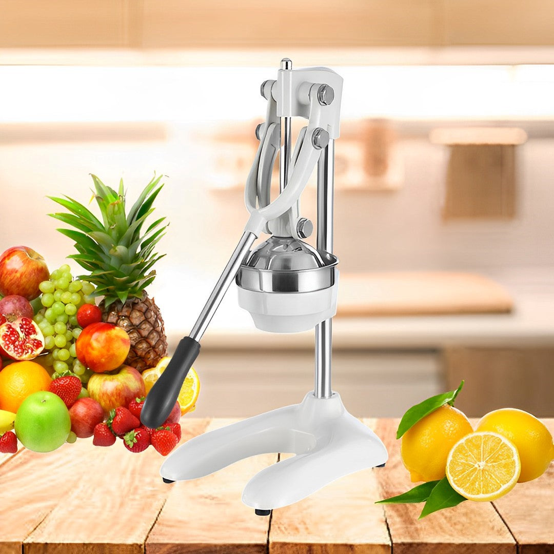 SOGA 2X Stainless Steel Manual Juicer Hand Press Juice Extractor Squeezer Lemon Orange Citrus White - Cafe Supply