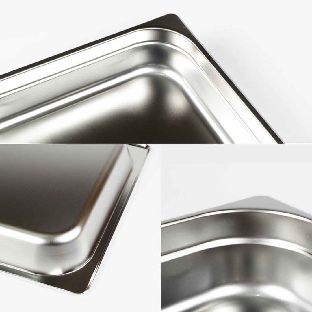 SOGA 12X Gastronorm GN Pan Full Size 1/1 GN Pan 20cm Deep Stainless Steel Tray - Cafe Supply