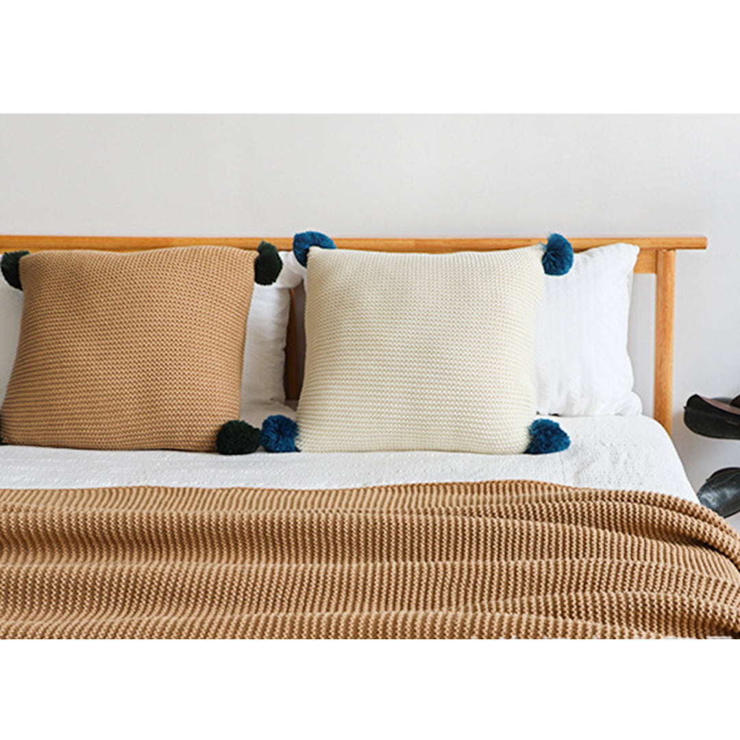 SOGA Coffee Tassel Fringe Knitting Blanket Warm Cozy Woven Cover Couch Bed Sofa Home Decor - Cafe Supply