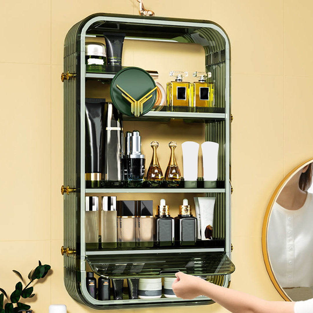 SOGA 2X Green Multi Tier Cosmetic Storage Rack Bathroom Vanity Tray Display Stand Organiser - Cafe Supply