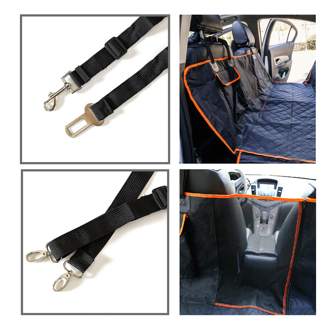 SOGA Oxford Cloth Waterproof Dog Car Cover Back Seat Protector Hammock Pet Mat Black - Cafe Supply