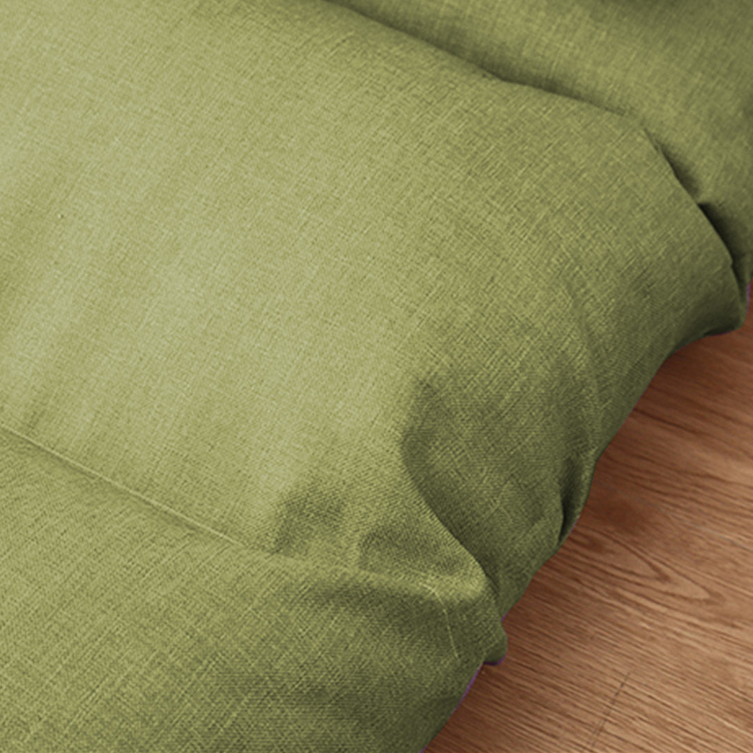 SOGA Lounge Floor Recliner Adjustable Lazy Sofa Bed Folding Game Chair Yellow Green - Cafe Supply