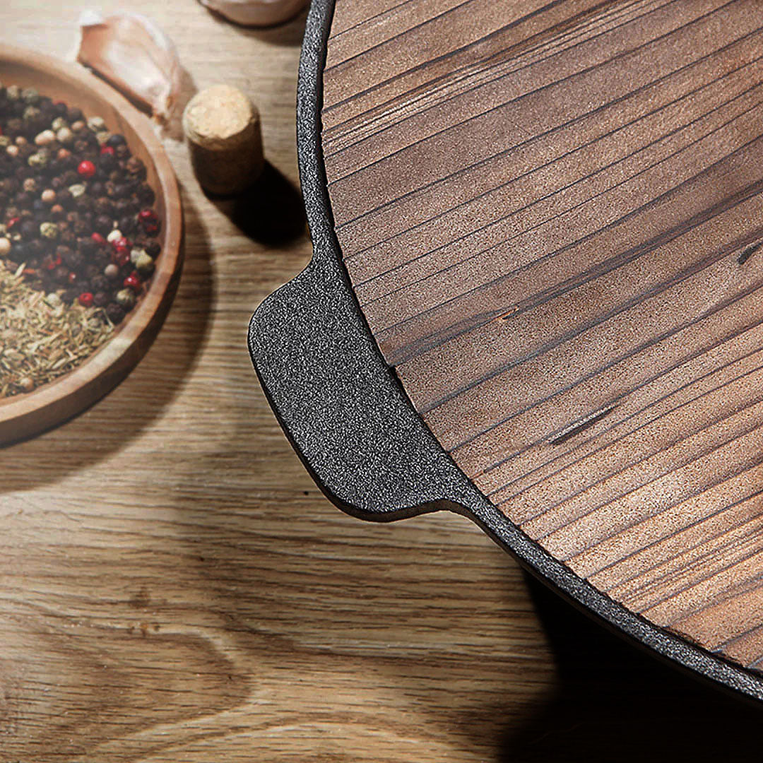 SOGA 2X 31cm Commercial Cast Iron Wok FryPan Fry Pan - Cafe Supply