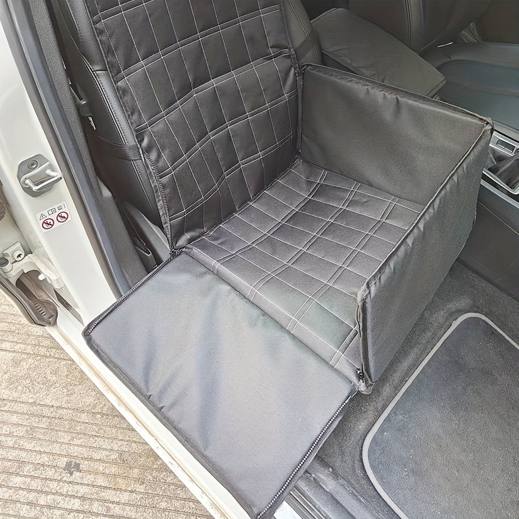 SOGA 2X Grey Car Pet Sitting Bag Breathable Safety Travel Portable Carrier Pouch Travel Essentials - Cafe Supply