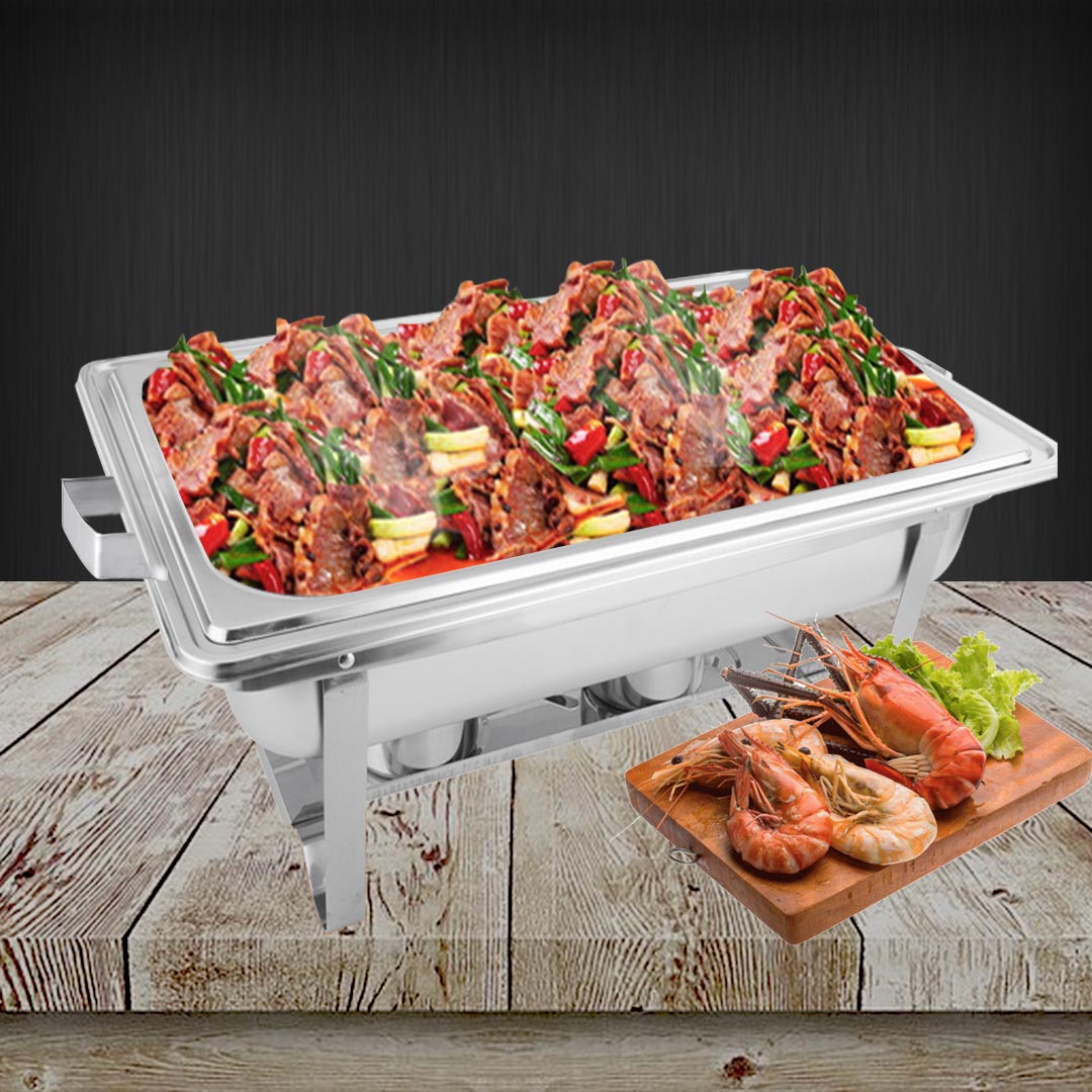 SOGA 9L Stainless Steel Chafing Food Warmer Catering Dish Full Size - Cafe Supply