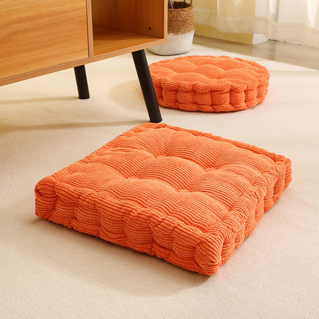 SOGA 2X Orange Round Cushion Soft Leaning Plush Backrest Throw Seat Pillow Home Office Decor - Cafe Supply