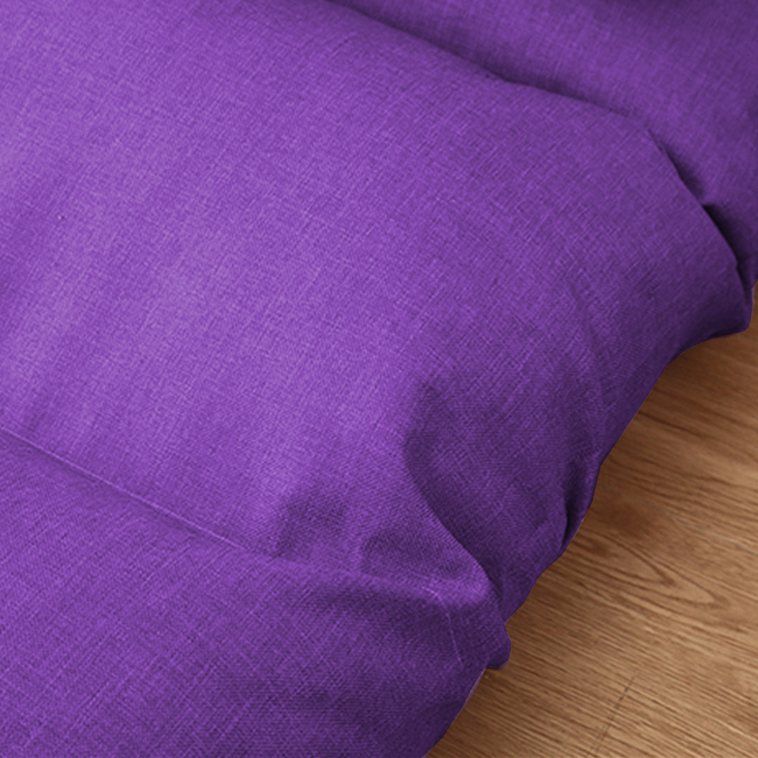 SOGA 4X Lounge Floor Recliner Adjustable Lazy Sofa Bed Folding Game Chair Purple - Cafe Supply