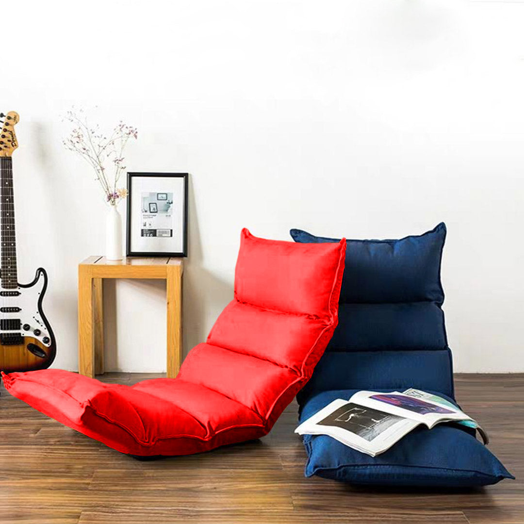 SOGA 2X Foldable Tatami Floor Sofa Bed Meditation Lounge Chair Recliner Lazy Couch Red - Cafe Supply