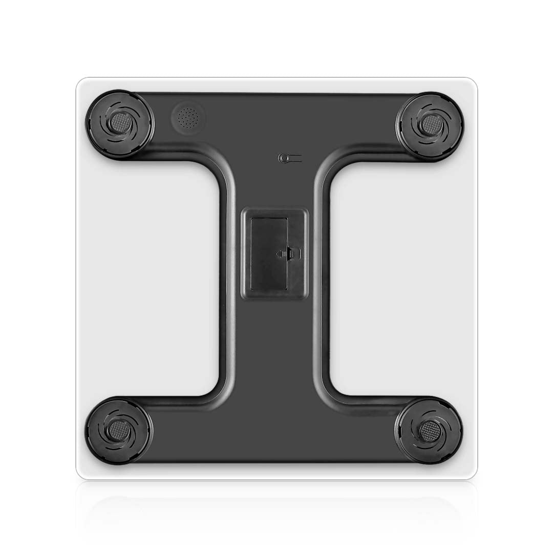 Glass LCD Digital Body Fat Scale Bathroom Electronic Gym Water Weighing Scales White - Cafe Supply