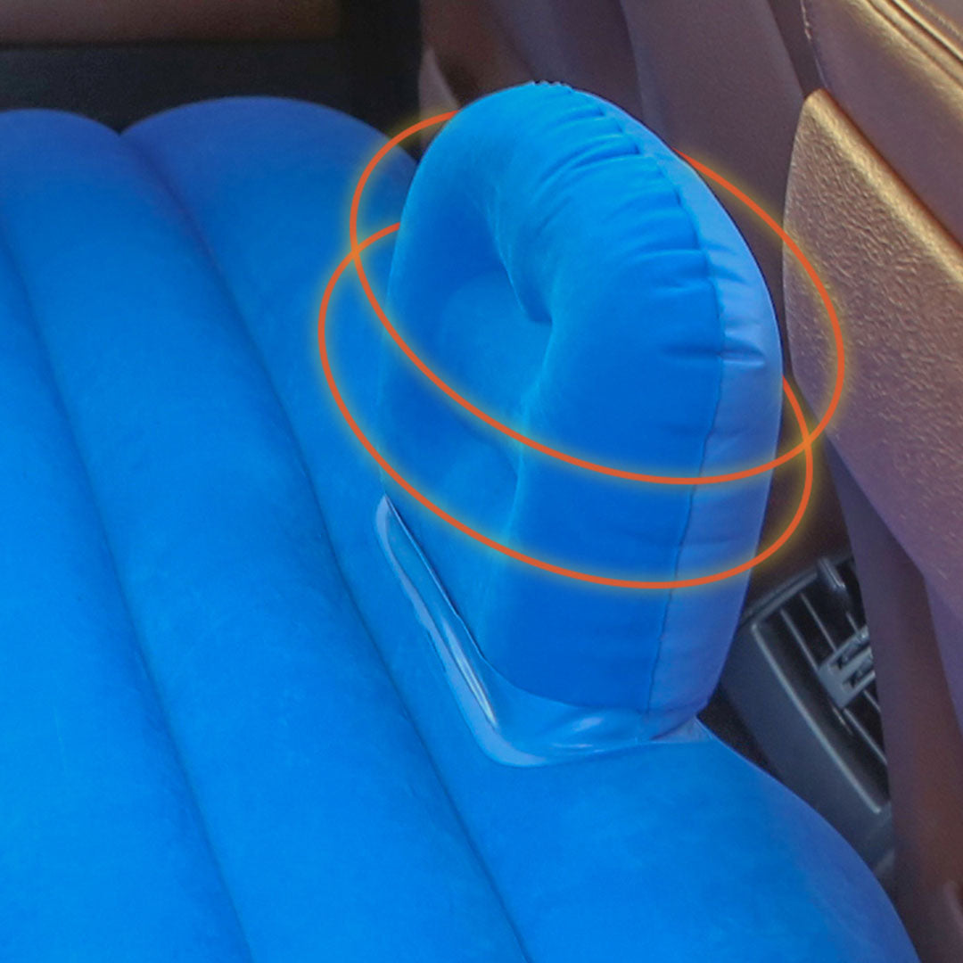 SOGA Blue Stripe Inflatable Car Mattress Portable Camping Rest Air Bed Travel Compact Sleeping Kit Essentials - Cafe Supply