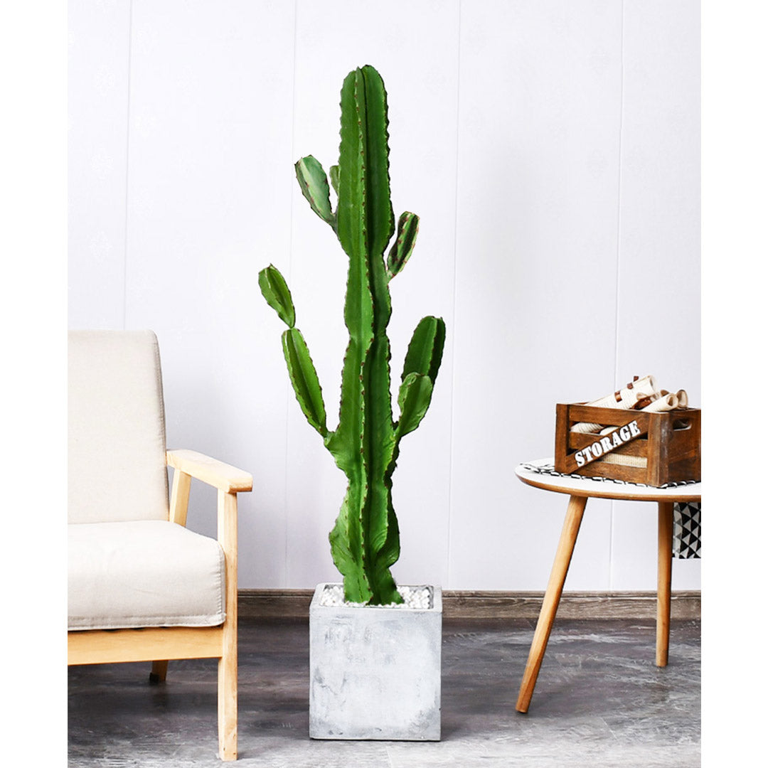 SOGA 2X 105cm Green Artificial Indoor Cactus Tree Fake Plant Simulation Decorative 6 Heads - Cafe Supply