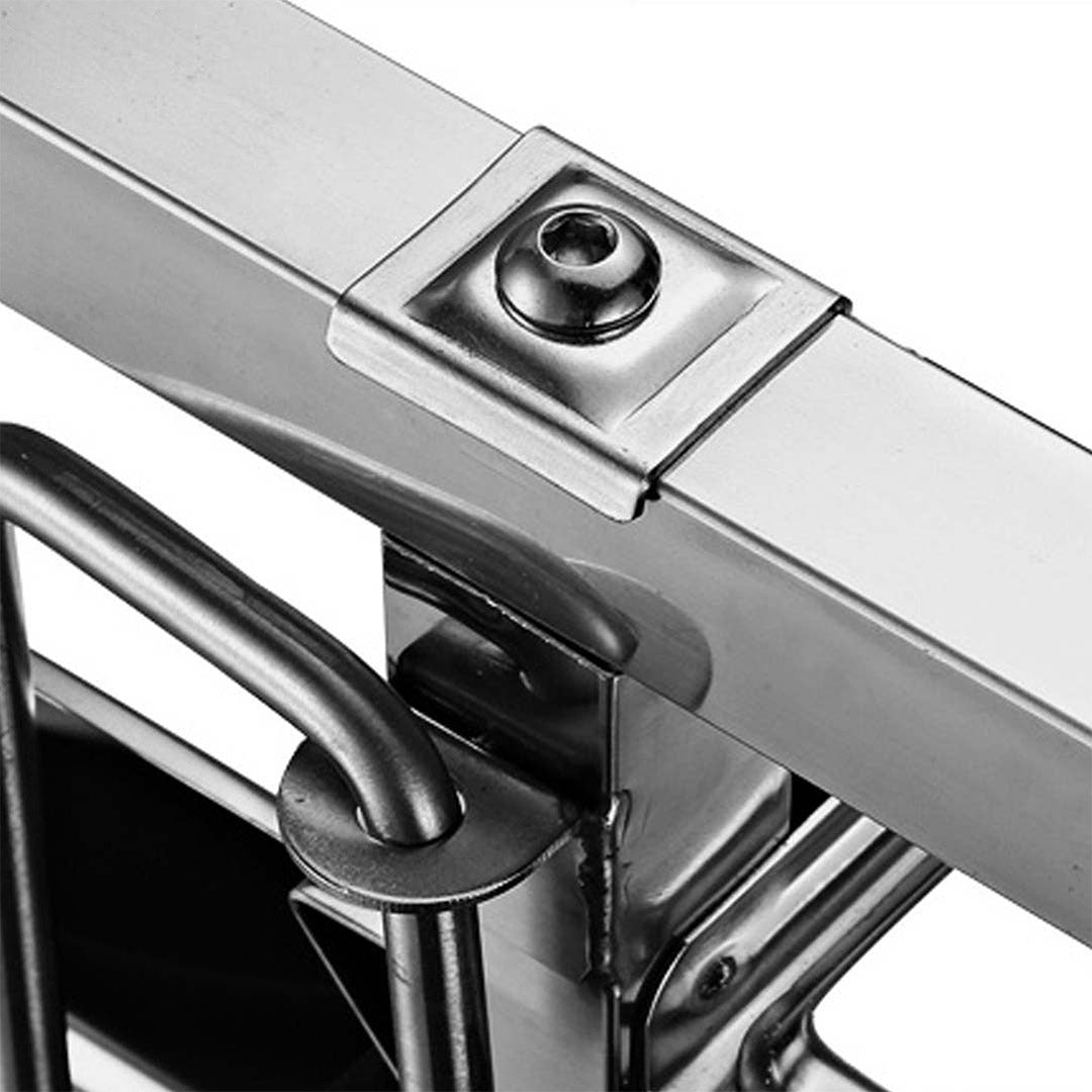 SOGA Gastronorm Trolley 16 Tier Stainless Steel with Aluminum Baking Pan Cooking Tray for Bakers - Cafe Supply