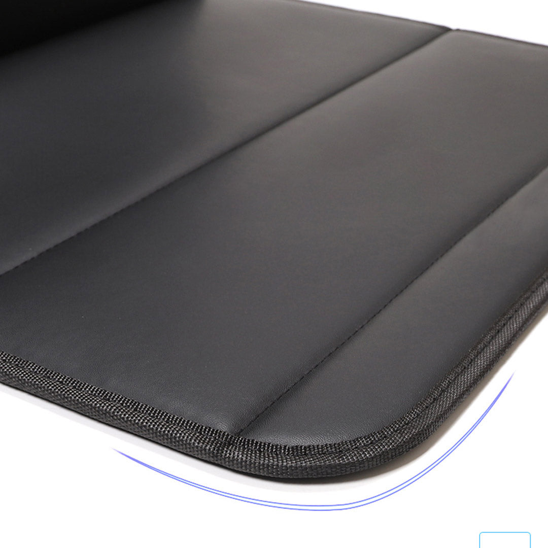 SOGA 2X Leather Car Boot Collapsible Foldable Trunk Cargo Organizer Portable Storage Box Black Medium - Cafe Supply