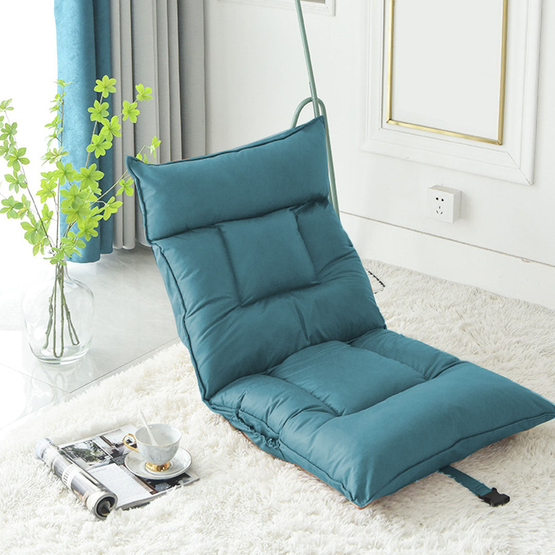 SOGA Green Lounge Recliner Lazy Sofa Bed Tatami Cushion Collapsible Backrest Seat Home Office Decor - Cafe Supply