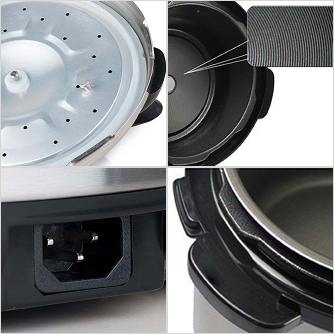 SOGA 2X Electric Stainless Steel Pressure Cooker 10L 1600W Multicooker 16 - Cafe Supply