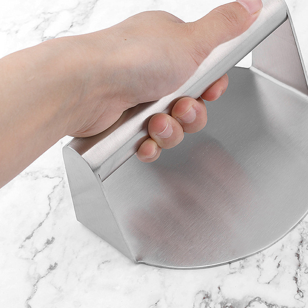 SOGA 2X Stainless Steel Burger Press Heavy-Duty Round Bacon Grill Smasher Flat Bottom Patty Maker - Cafe Supply